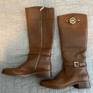 Brown Michael kors riding boots